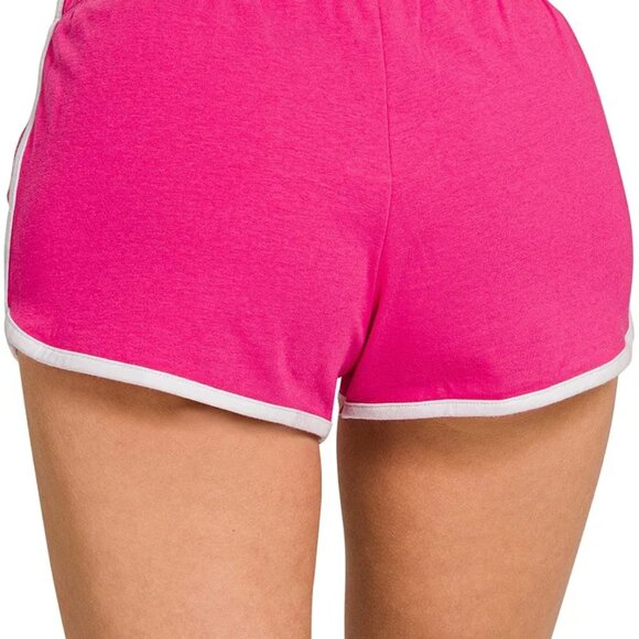 Zenana Elastic Waistband Dolphin Shorts - Picture 3 of 3